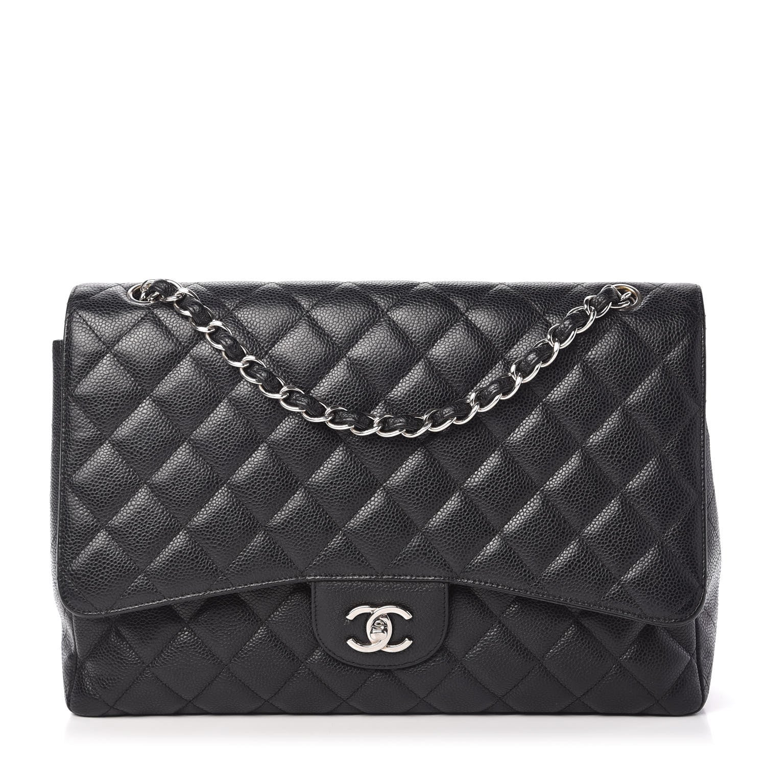 Chanel Caviar Quilted Maxi Single Flap Black 1 of 11