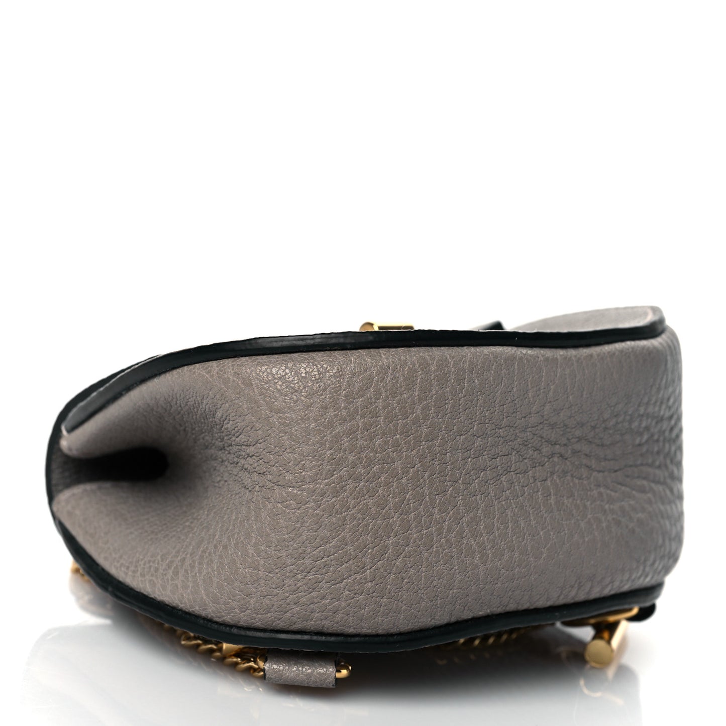Grained Lambskin Mini Drew Crossbody Backpack Motty Grey