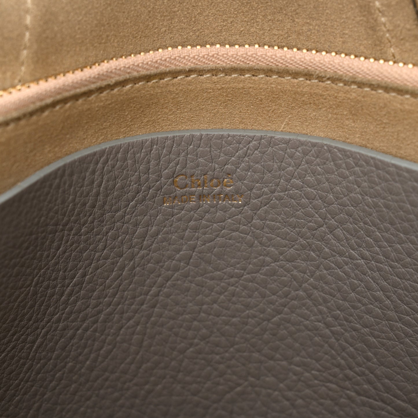 Grained Calfskin Small Hayley Hobo Cashmere Grey