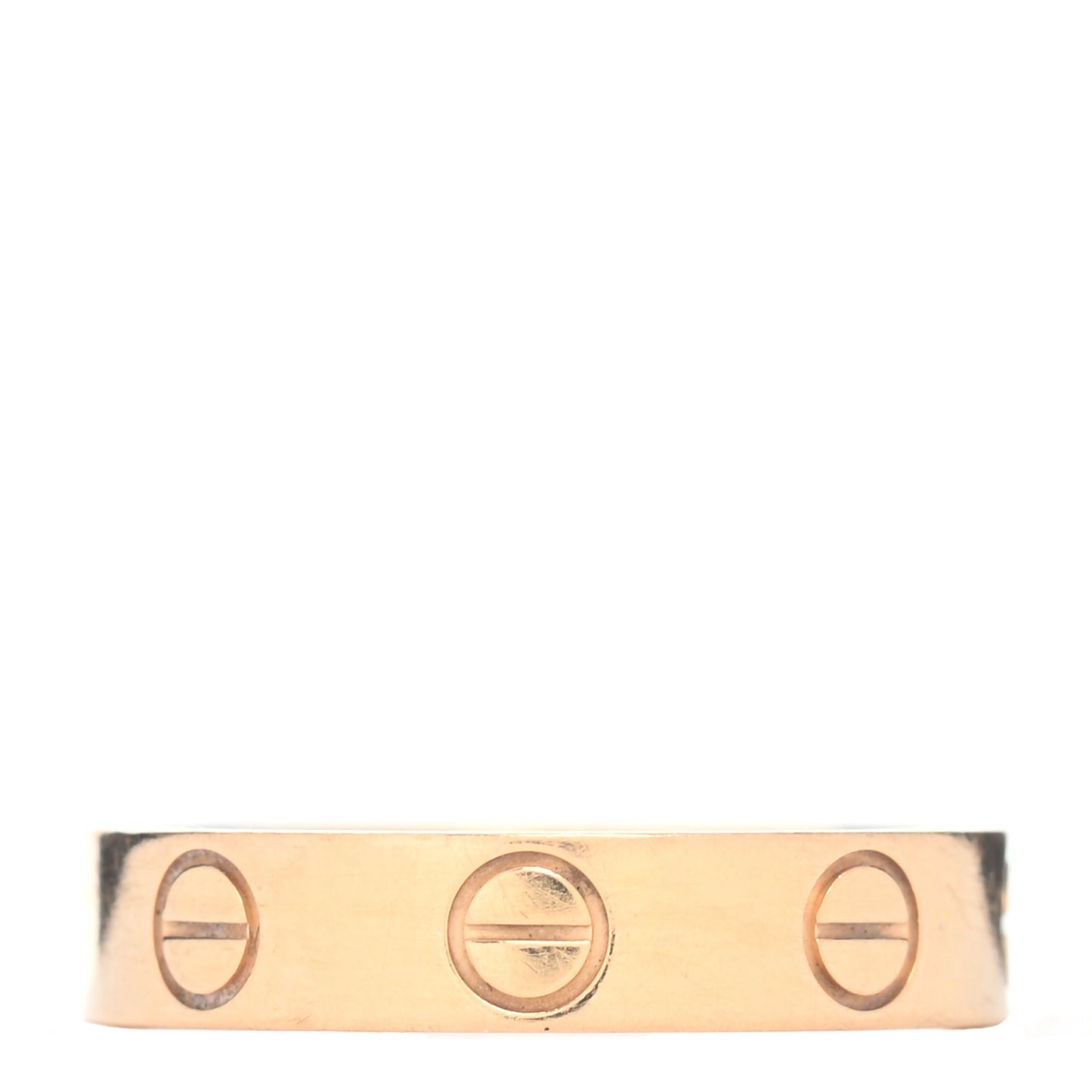 18K Yellow Gold 3.5mm LOVE Wedding Band Ring 46 3.75