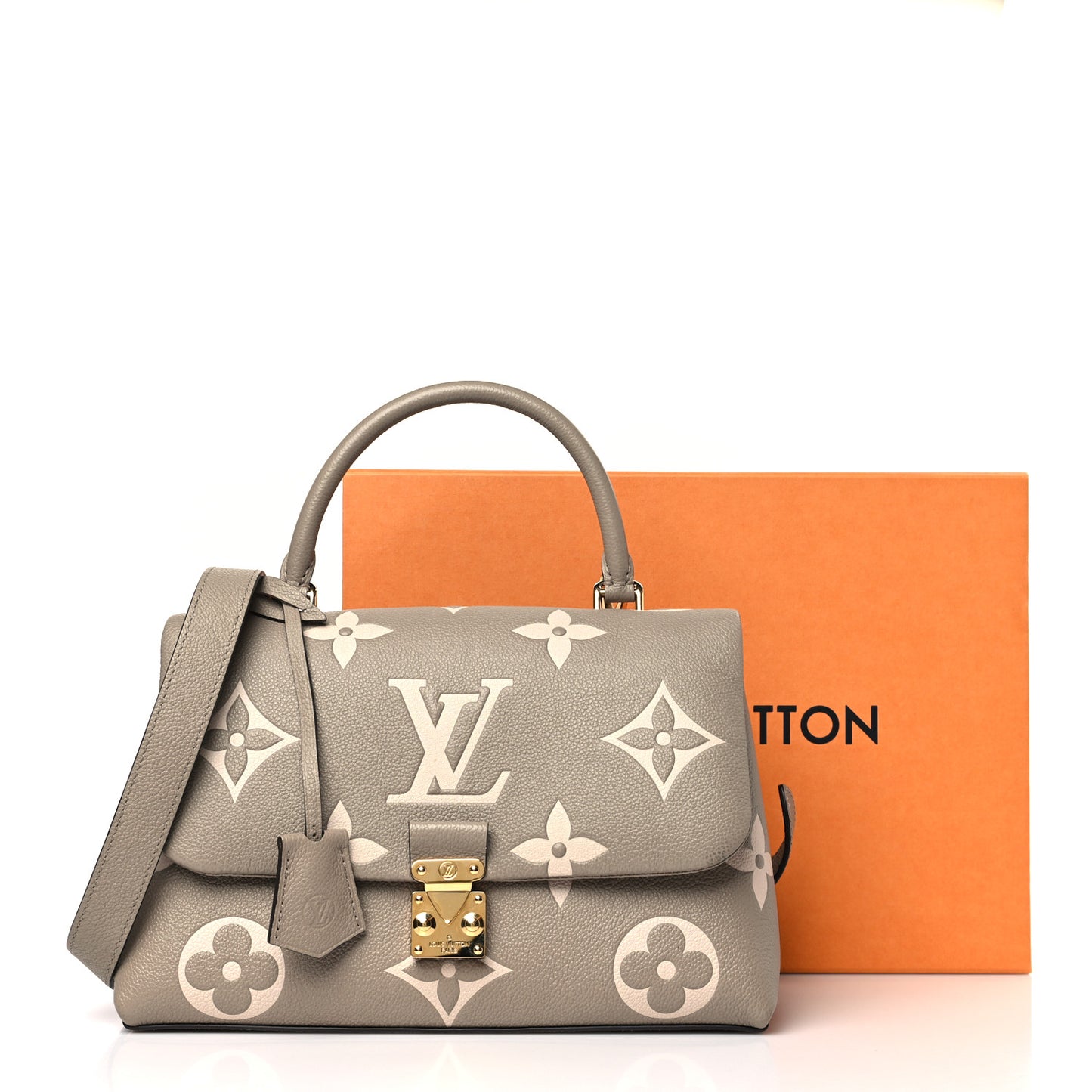 Empreinte Monogram Giant Madeleine MM Dove Grey Beige