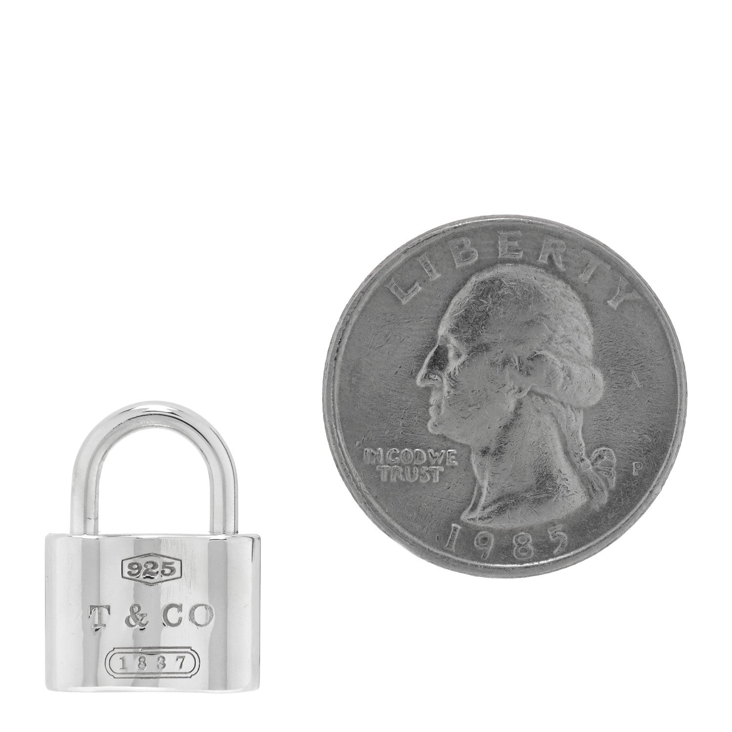 Tiffany Sterling Silver 1837 Lock Charm 2 of 4