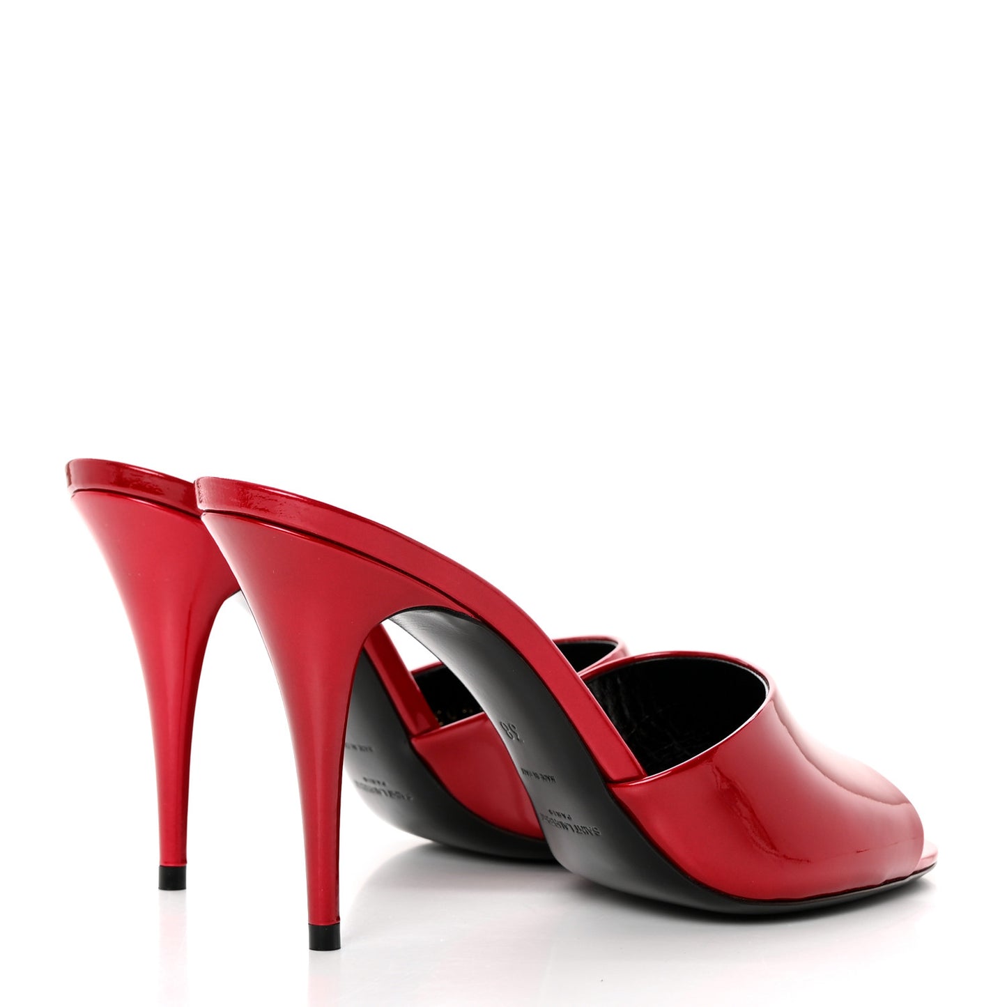 Vernice Gloss La 16 95 Mule Sandals 38 Tibet Red