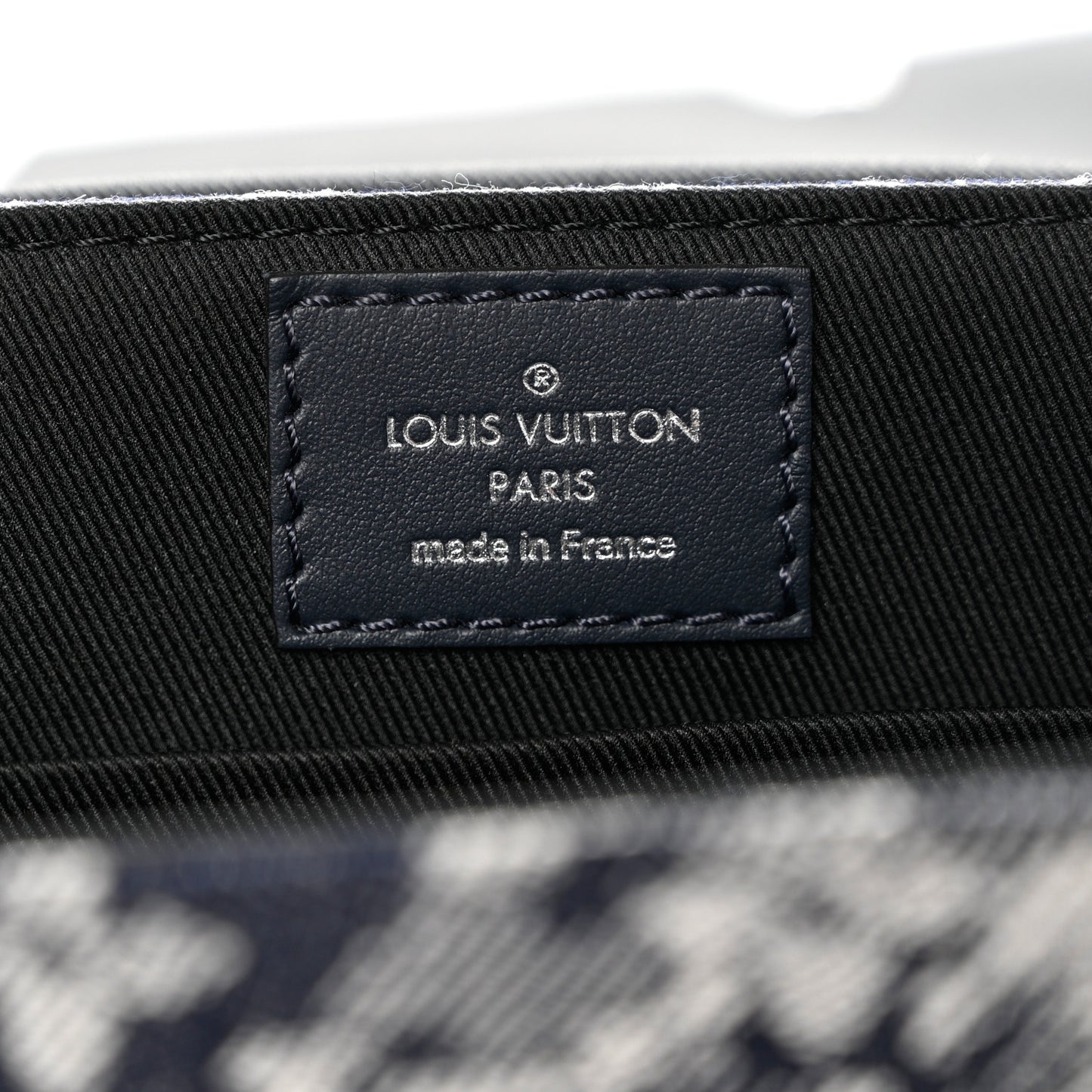 Monogram Tapestry Trunk Messenger Bleu