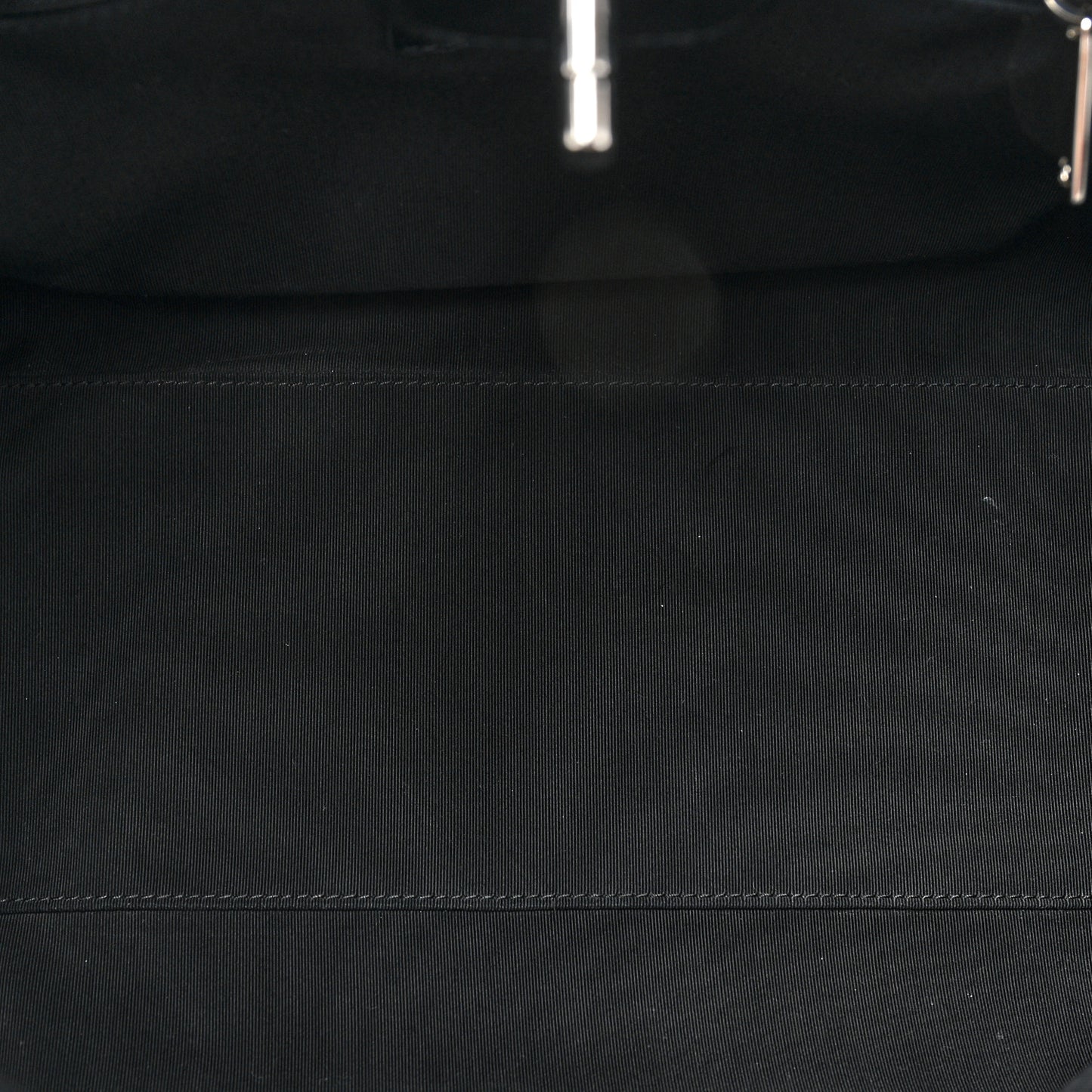 Calfskin Stitched Shopping Tote Black