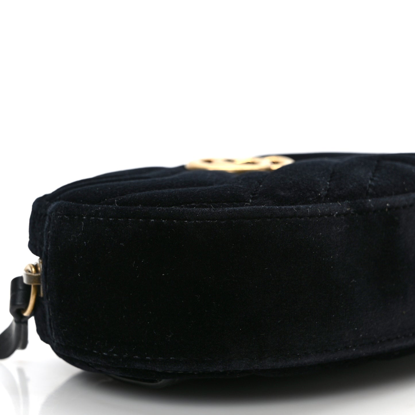 Velvet Matelasse GG Marmont Belt Bag 75 30 Black