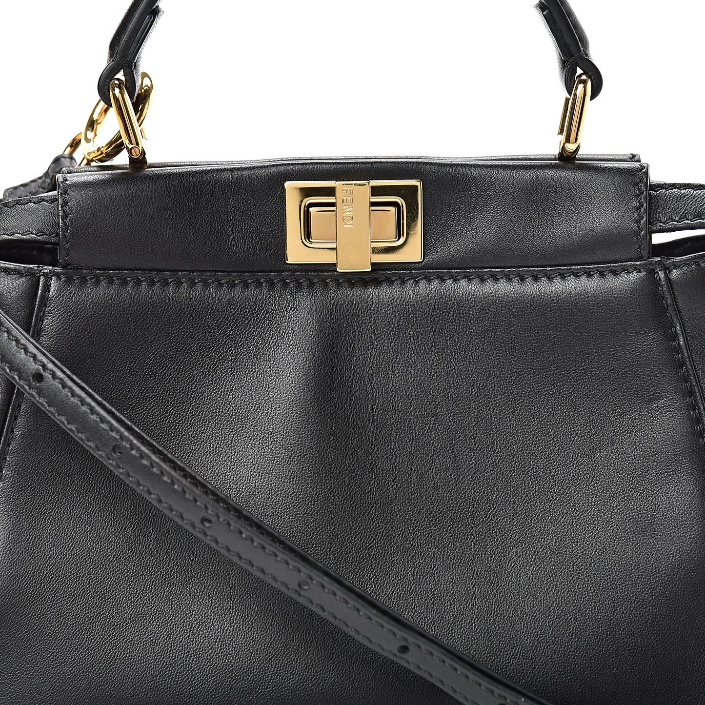 Nappa Mini Peekaboo Iconic Satchel Black