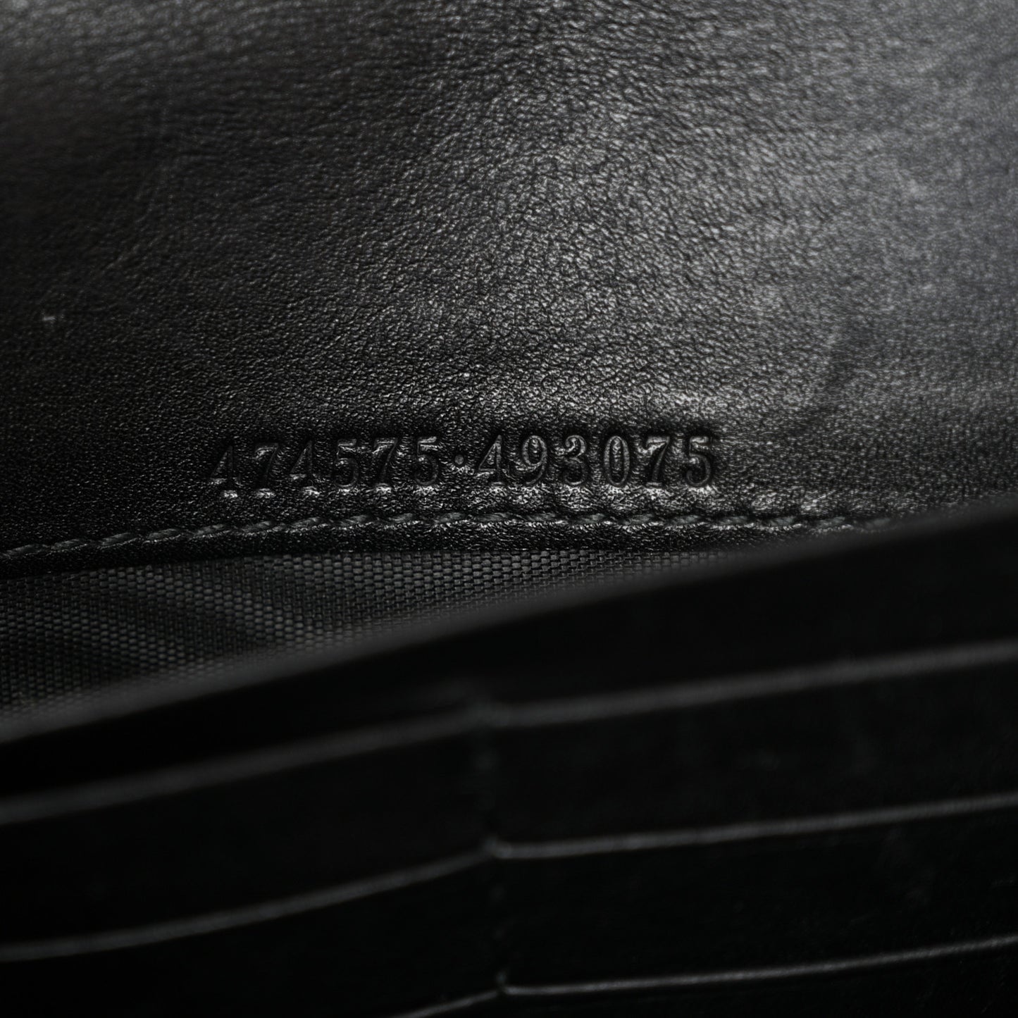 Calfskin Matelasse GG Marmont Chain Wallet Black