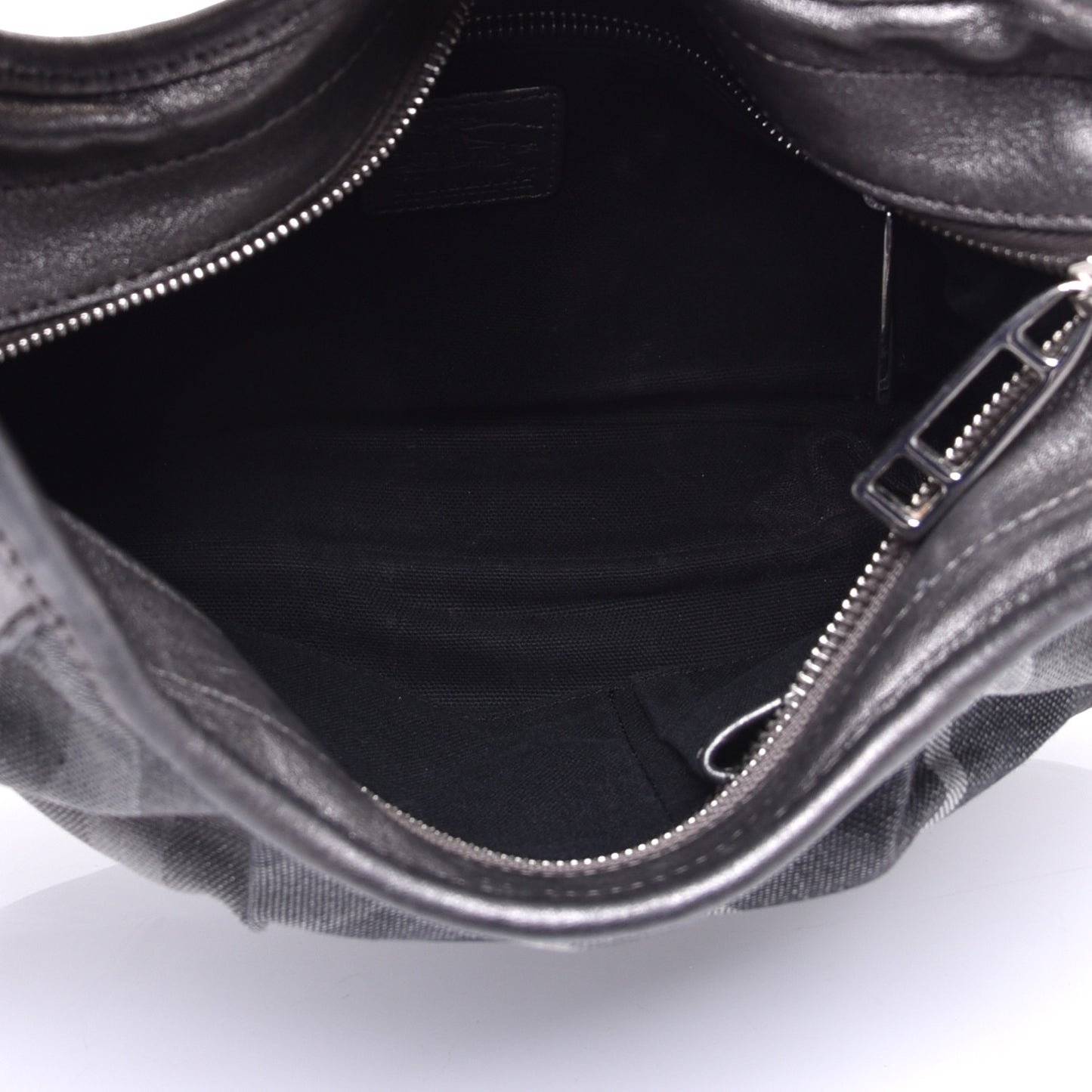 Shimmer Check Small Brooklyn Hobo Grey