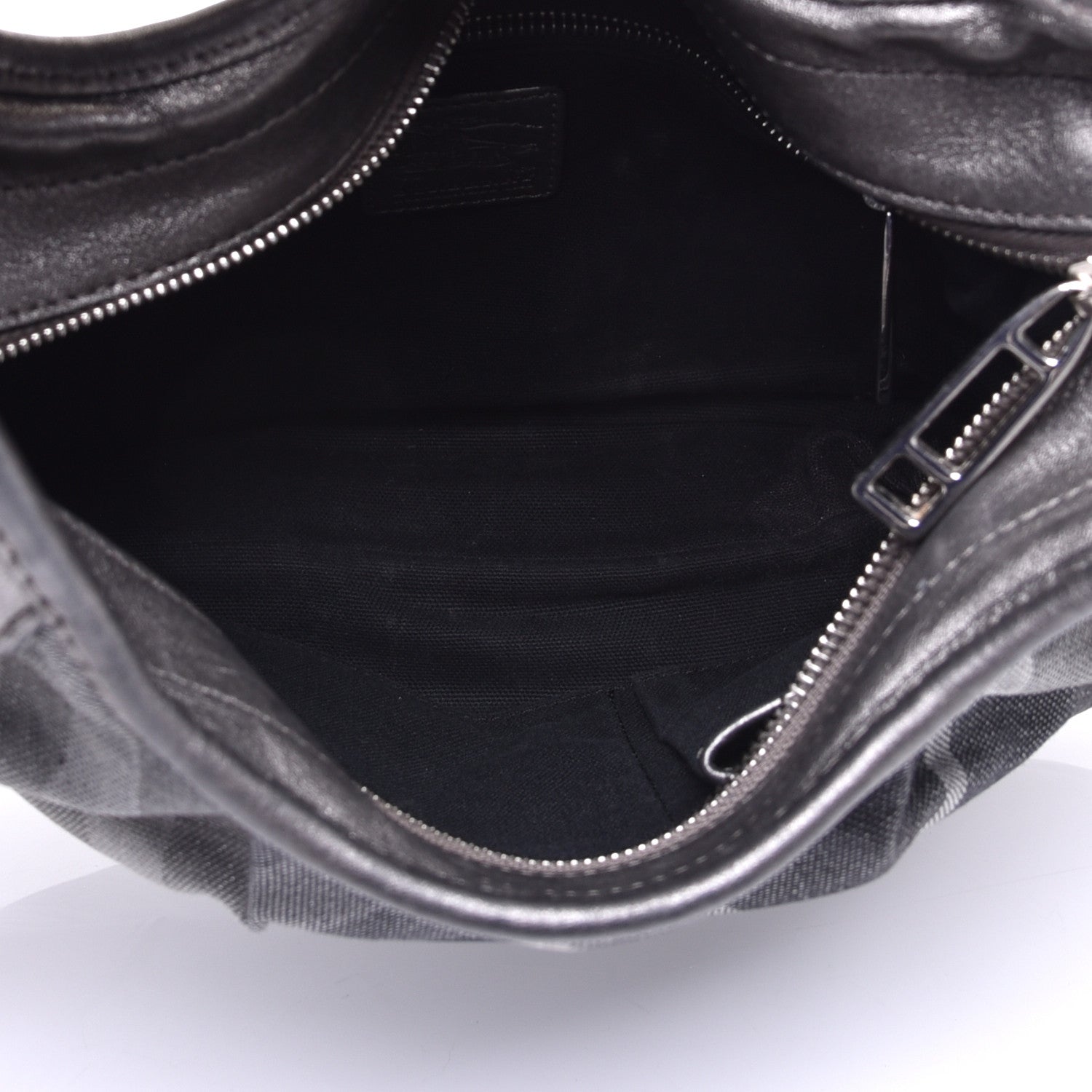 Burberry Shimmer Check Small Brooklyn Hobo Grey 5 of 10