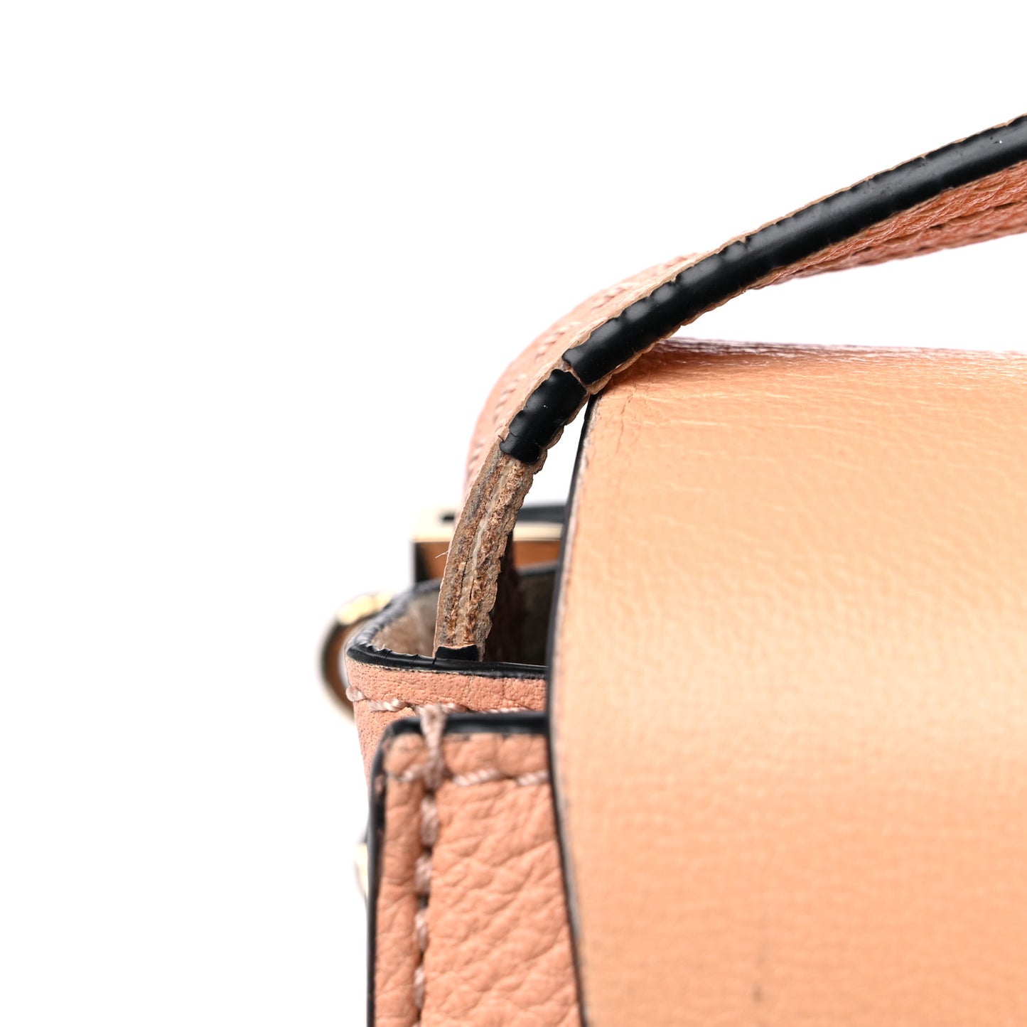 Calfskin Small Faye Shoulder Bag Blush Nude