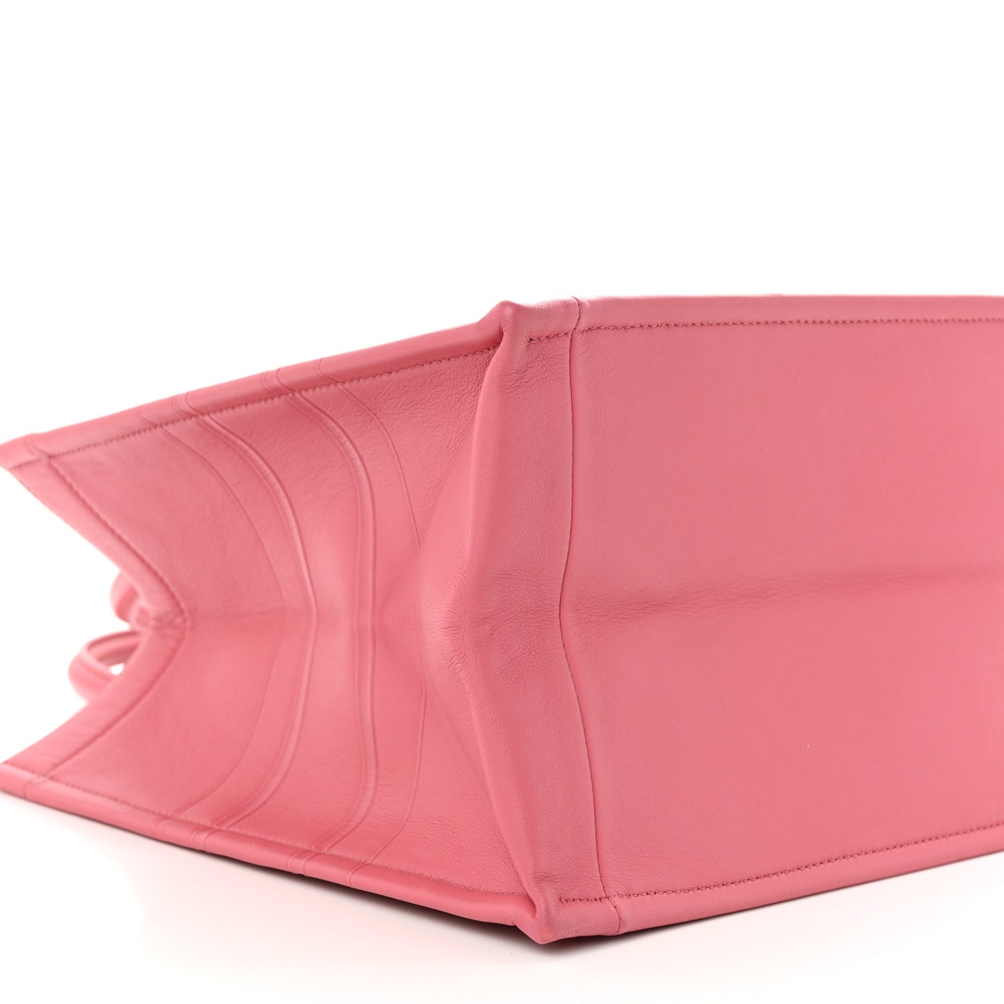 Calfskin Embossed Medium Book Tote Pink