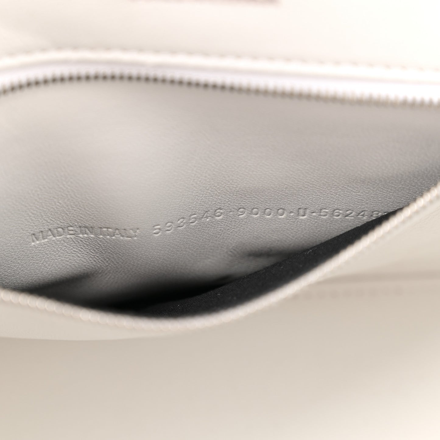 Grained Calfskin Small Hourglass Top Handle Bag White