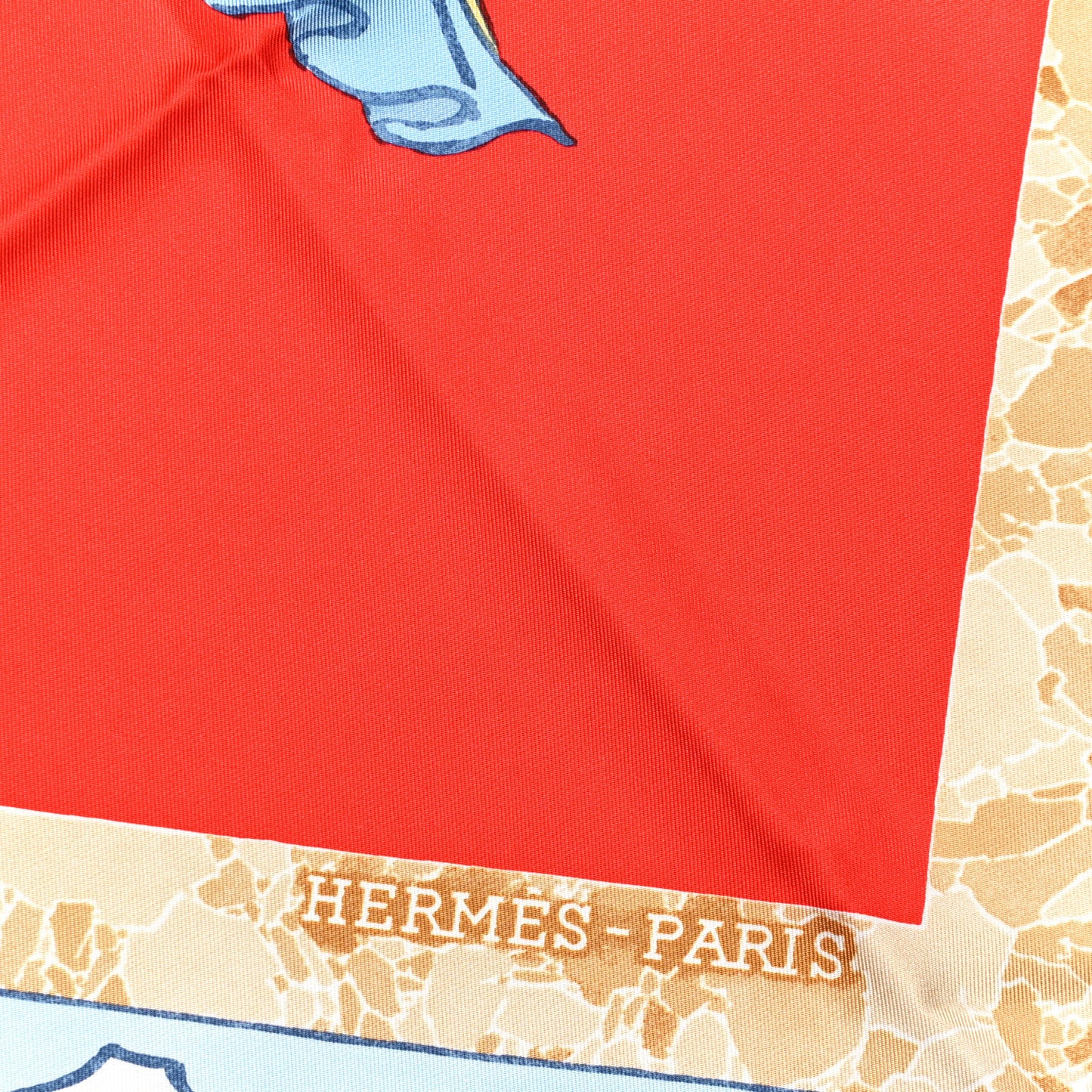 Silk Les Artisans D'Hermes Scarf 90 Rouge Bleu Vert