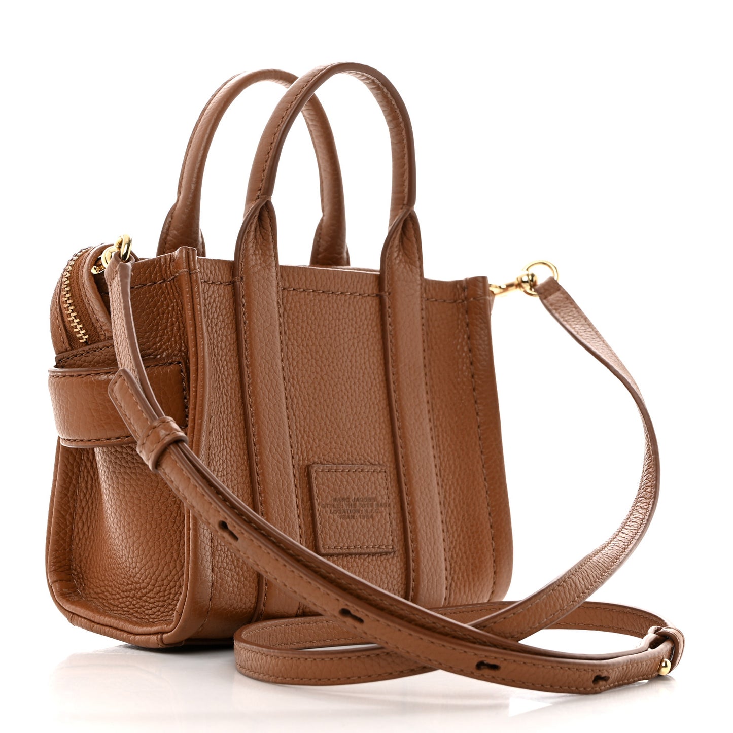 Grained Calfskin Mini The Tote Bag Argan Oil