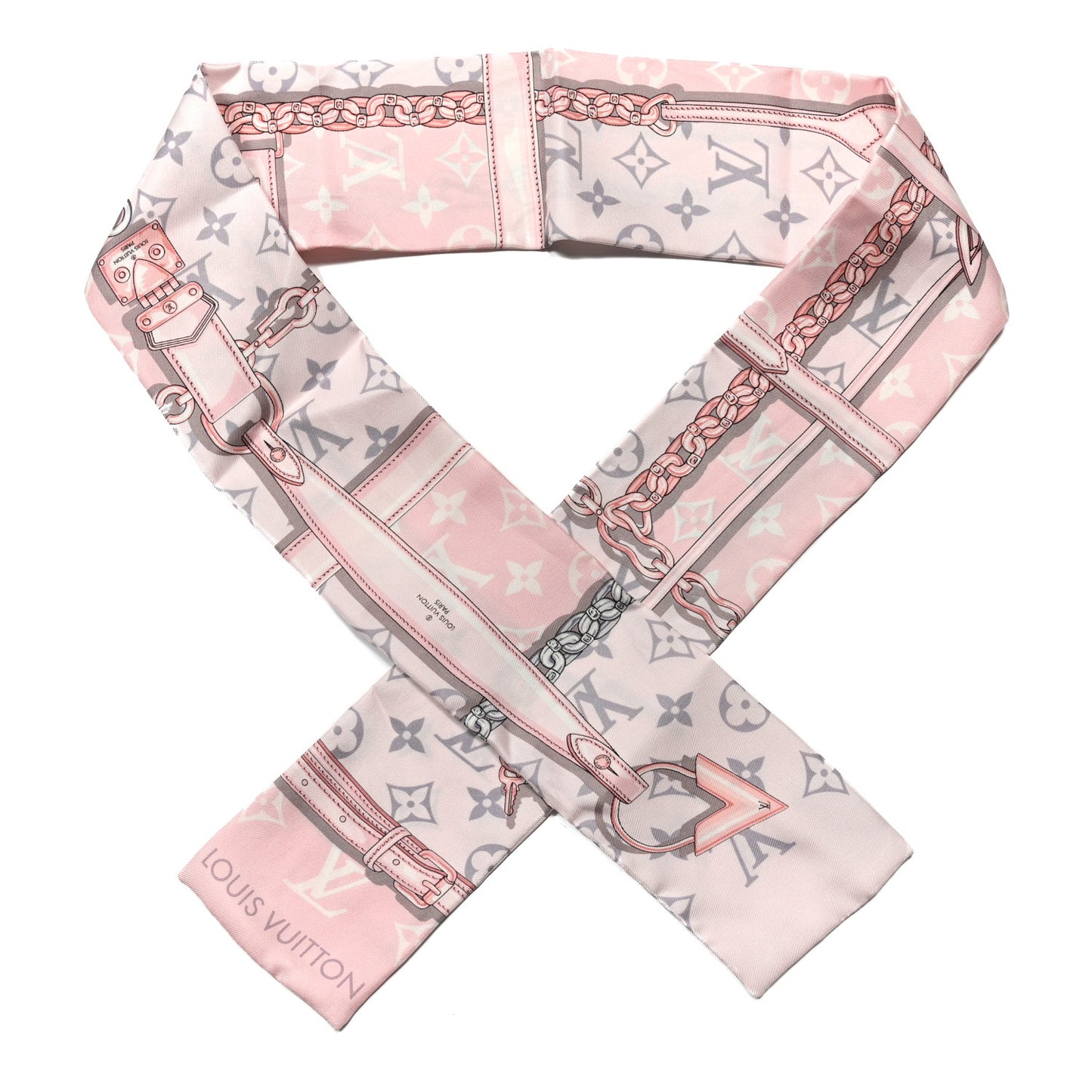 Silk Monogram Confidential Bandeau Light Pink