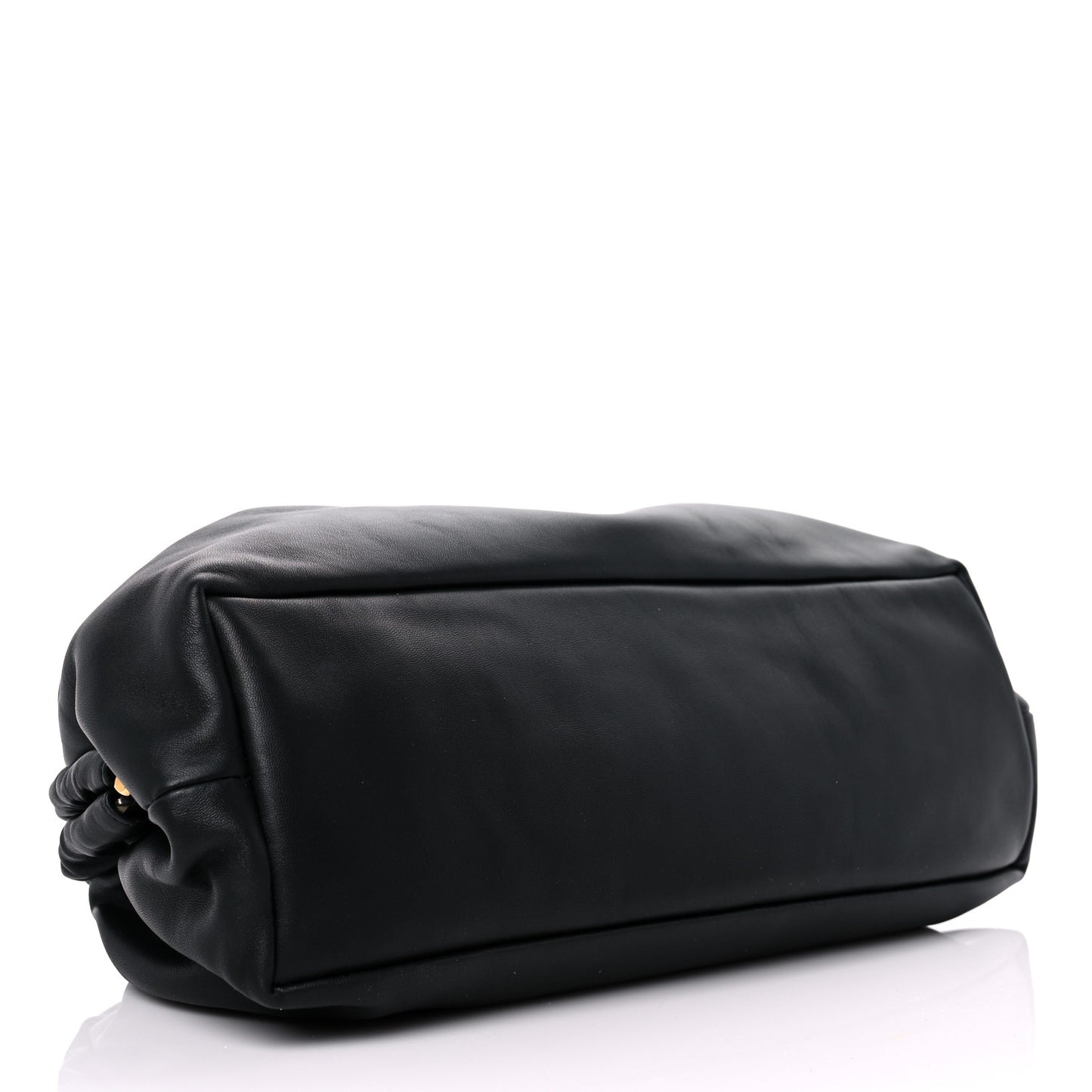 Lambskin Cloud Clutch Black Flamma
