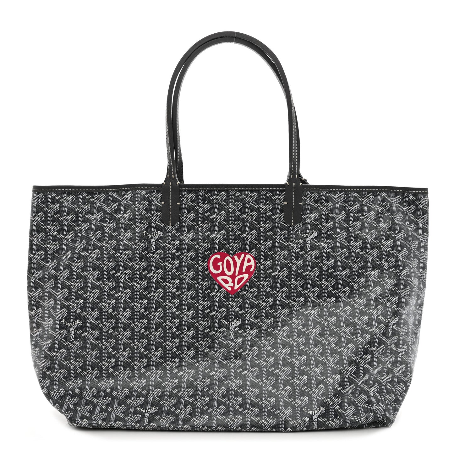Goyardine Heart Saint Louis PM Grey