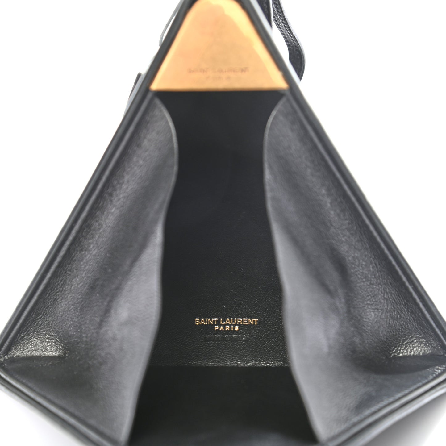 Lambskin Pyramid Clutch Black