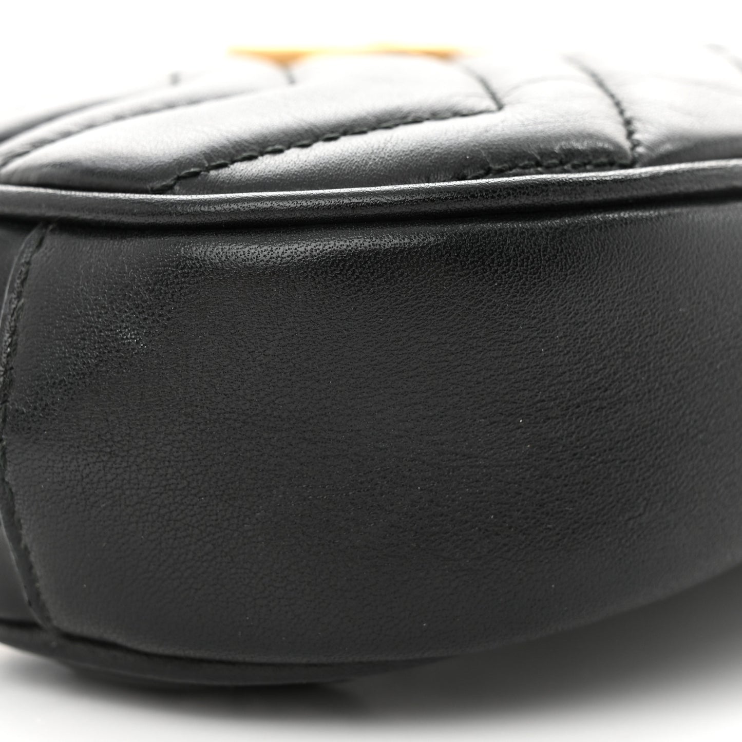 Calfskin Matelasse GG Marmont Belt Bag 75 30 Black