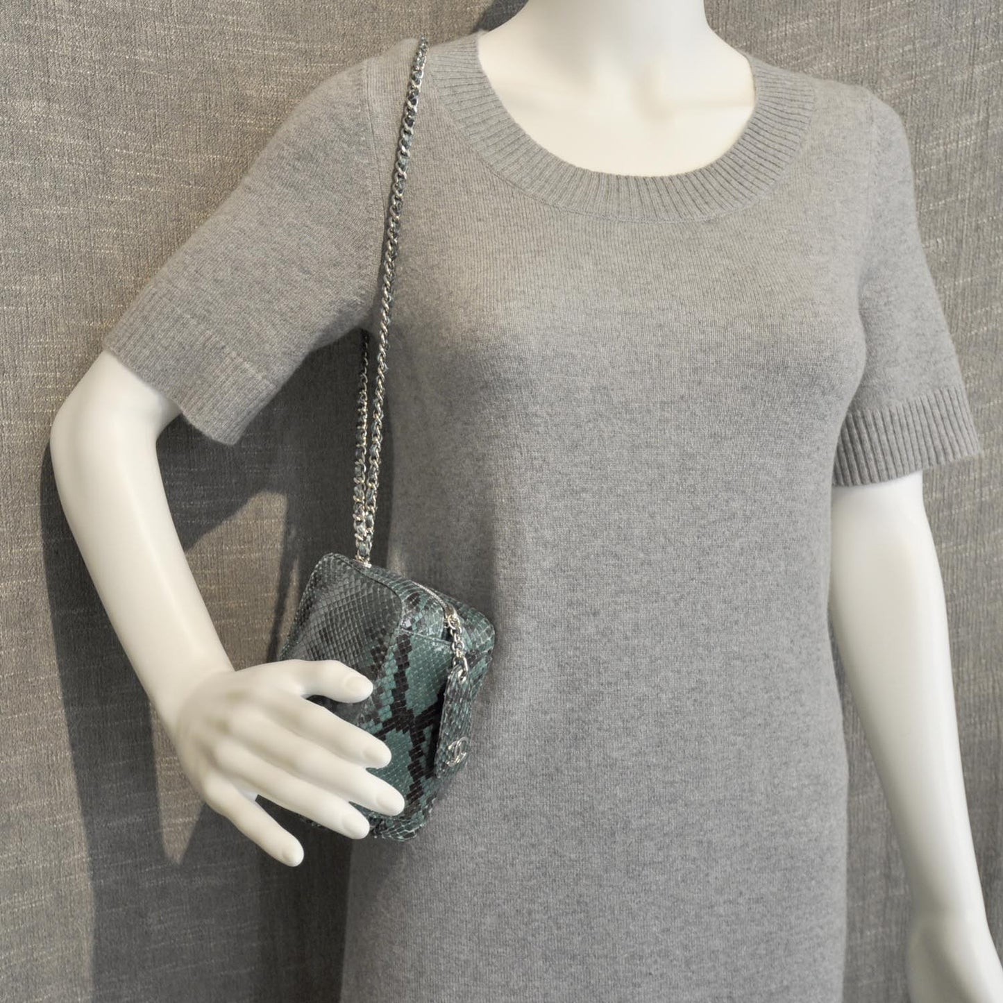 Python Mini Shoulder Bag Green