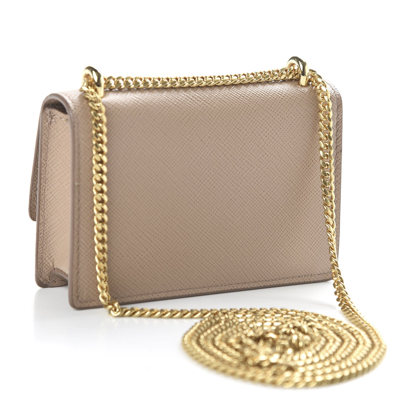 Saffiano Card Holder With Chain Cammeo