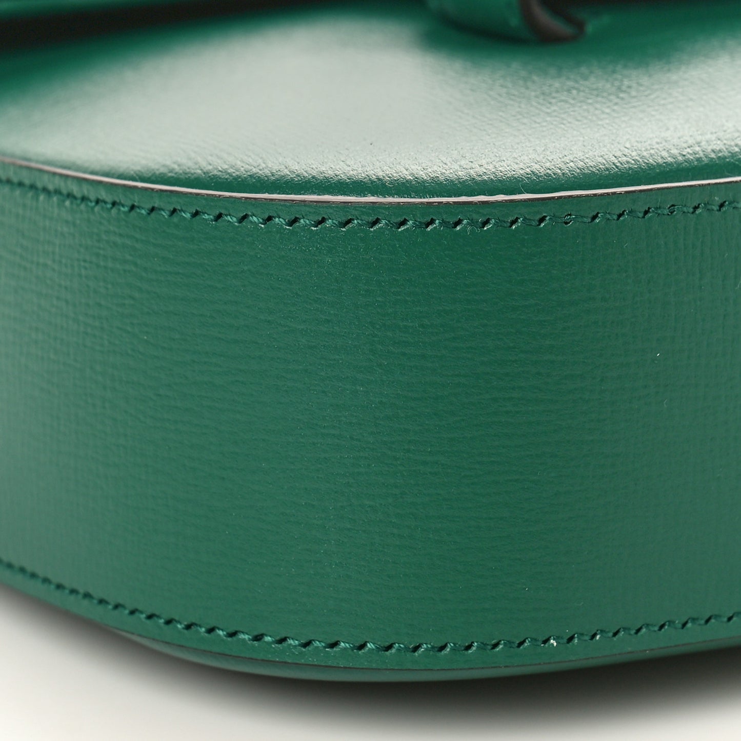 Azalea Calfskin Web Monochrome Horsebit 1955 Shoulder Bag Emerald