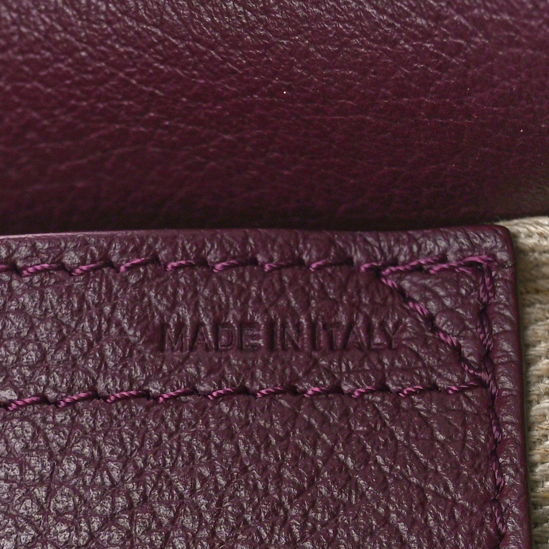 Grained Calfskin Small Marcie Saddle Bag Dimness Purple