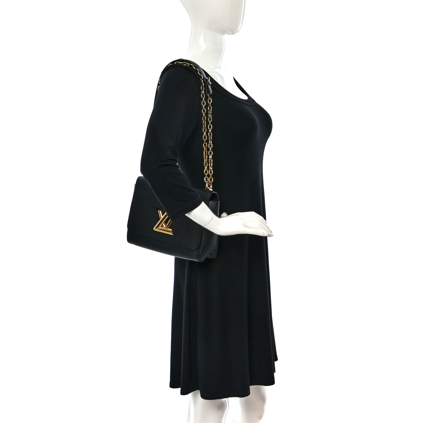 Epi Twist Shoulder Bag MM Black