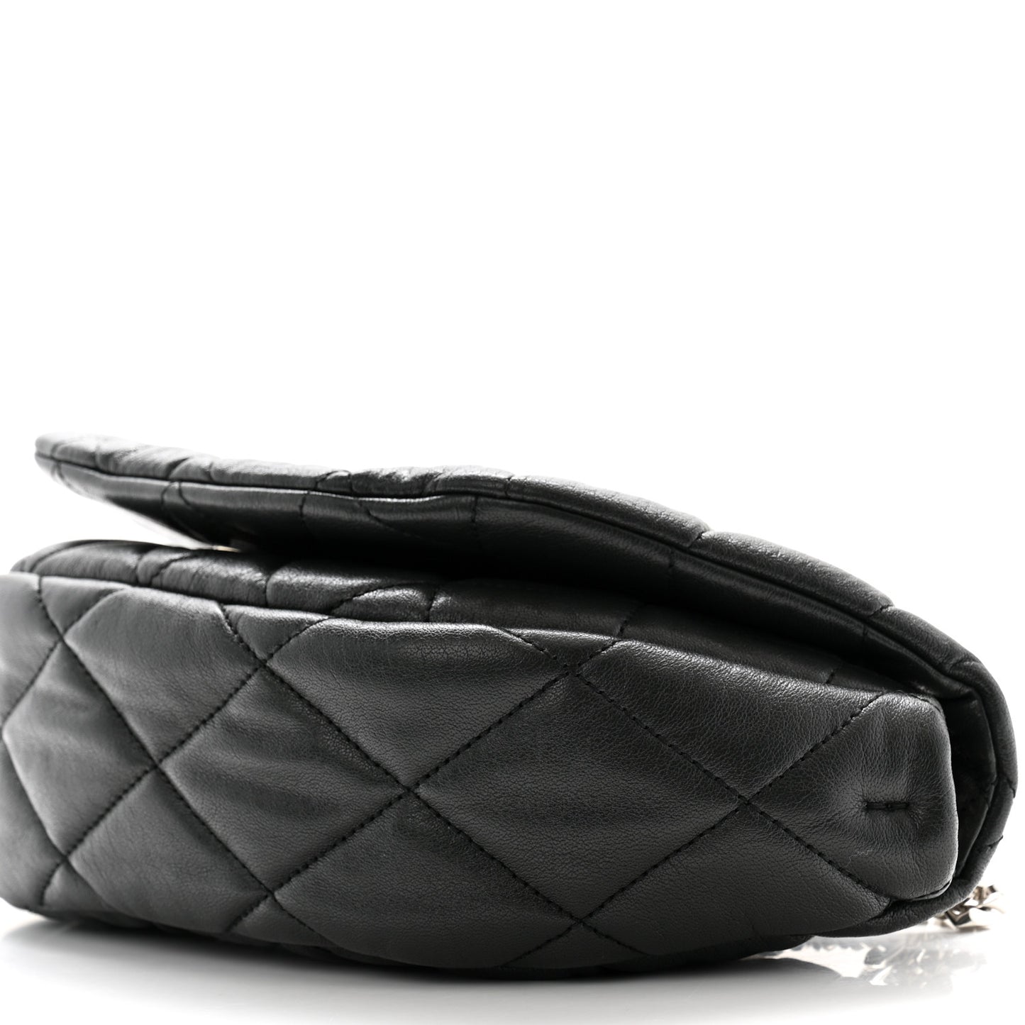 Calfskin Quilted Small Shield Shoulder Bag Slate