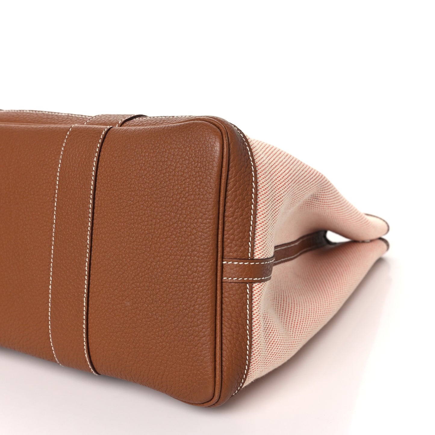 Twill H Negonda Garden Party 36 MM Tote Ecru Desert Gold