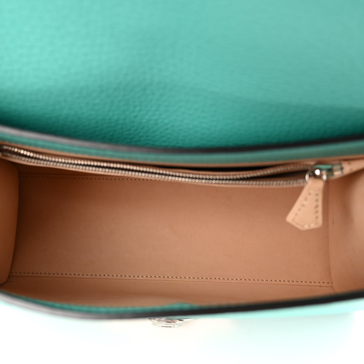 Moynat Taurillon Blush Rejane PM Turquoise 5 of 9