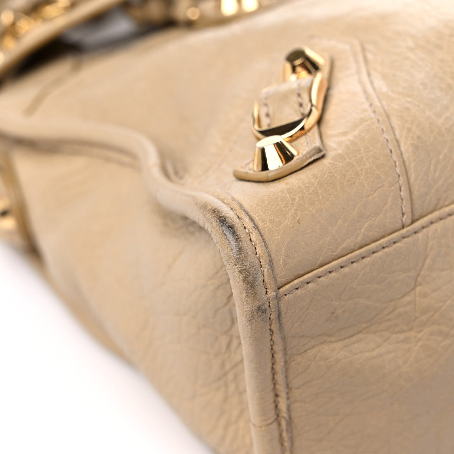 Balenciaga Agneau Classic Gold Hardware S City Beige Sable 8 of 16