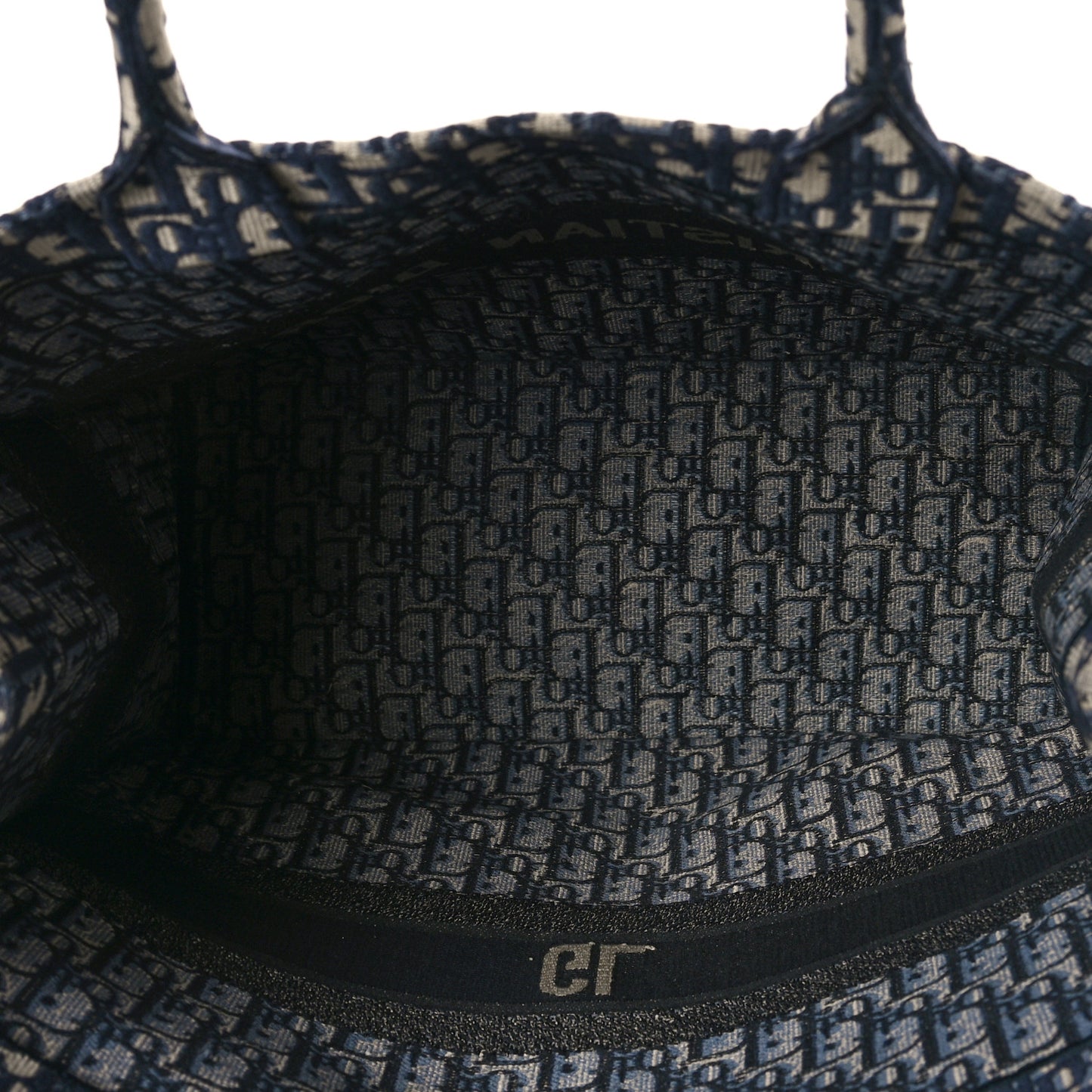 Oblique Large Book Tote Blue Multicolor