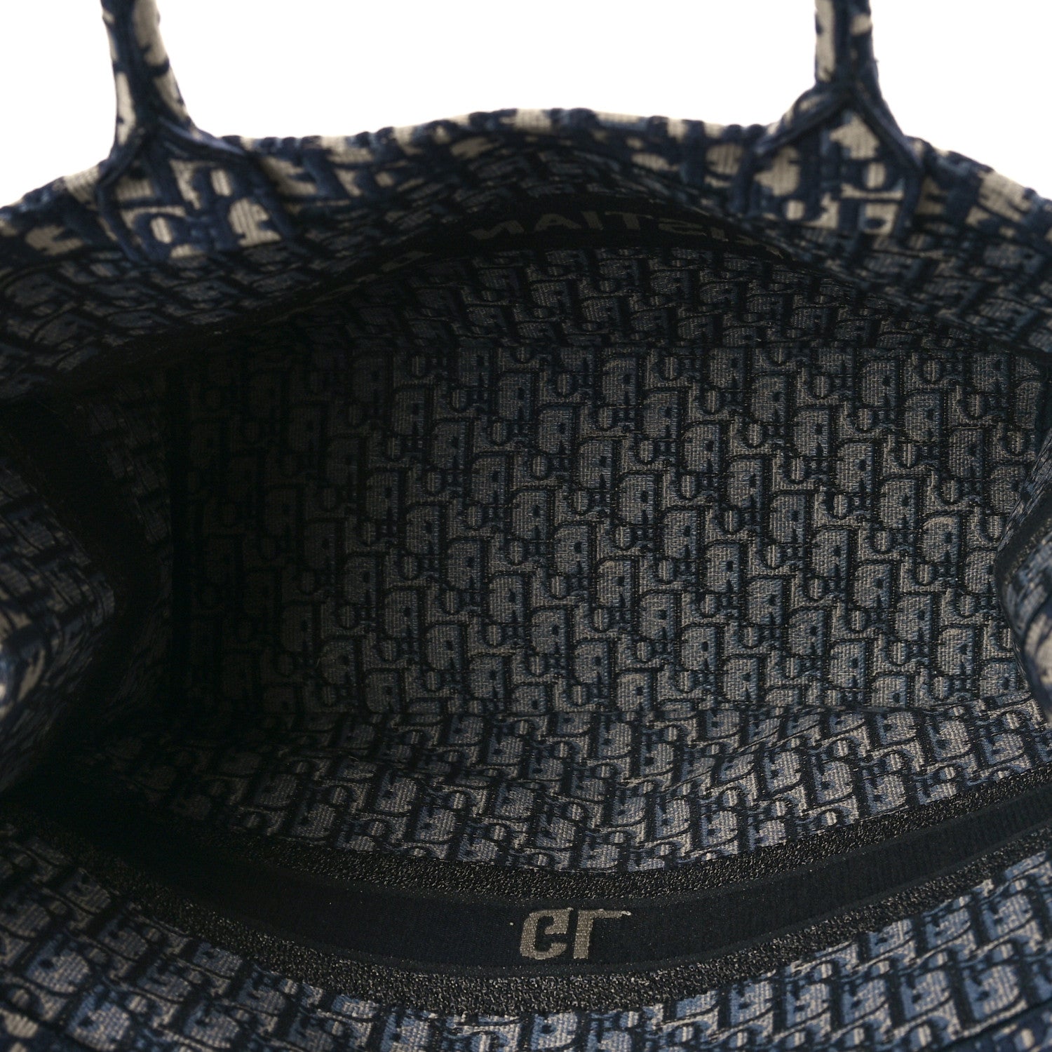 Christian Dior Oblique Large Book Tote Blue Multicolor 5 of 12