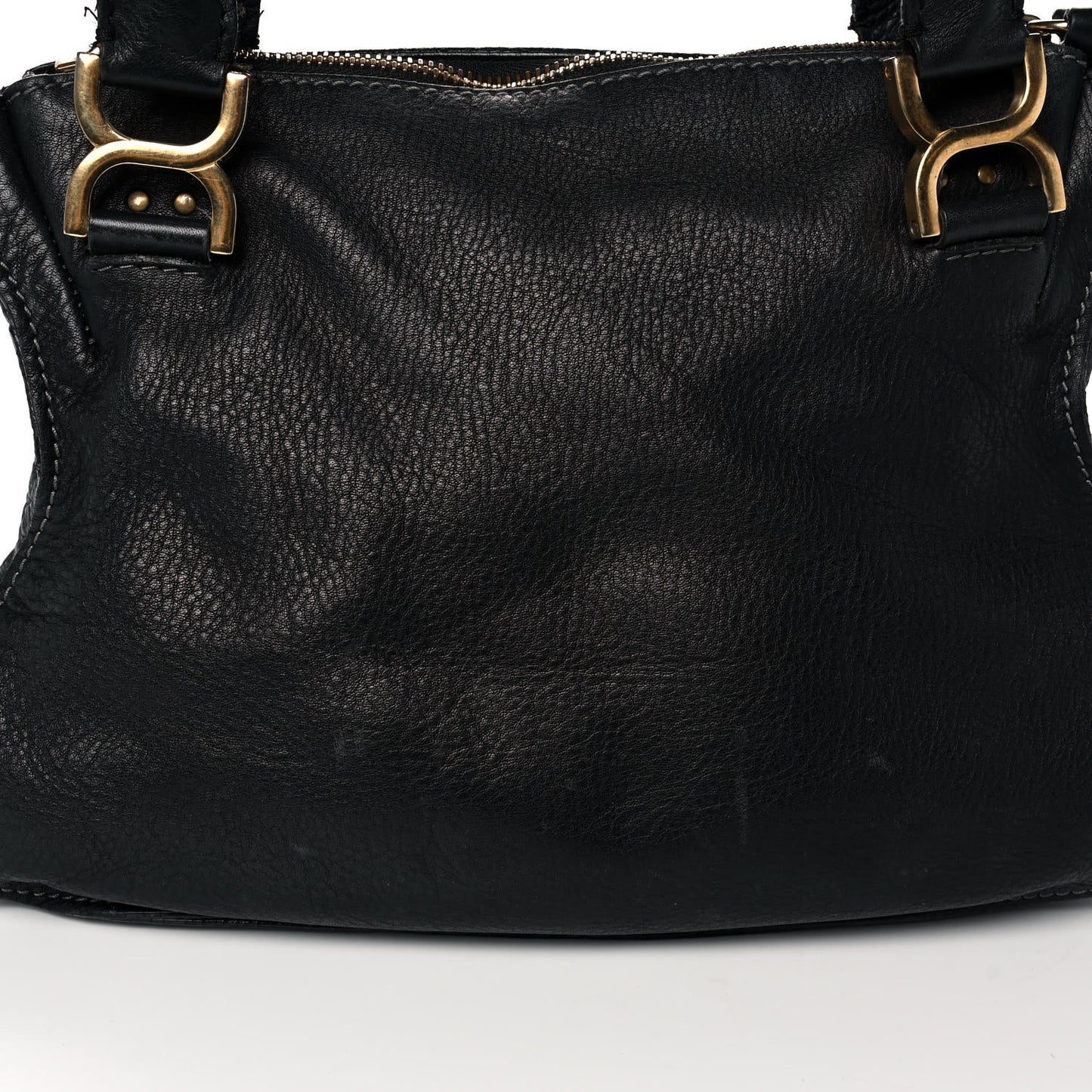 Calfskin Medium Marcie Satchel Black