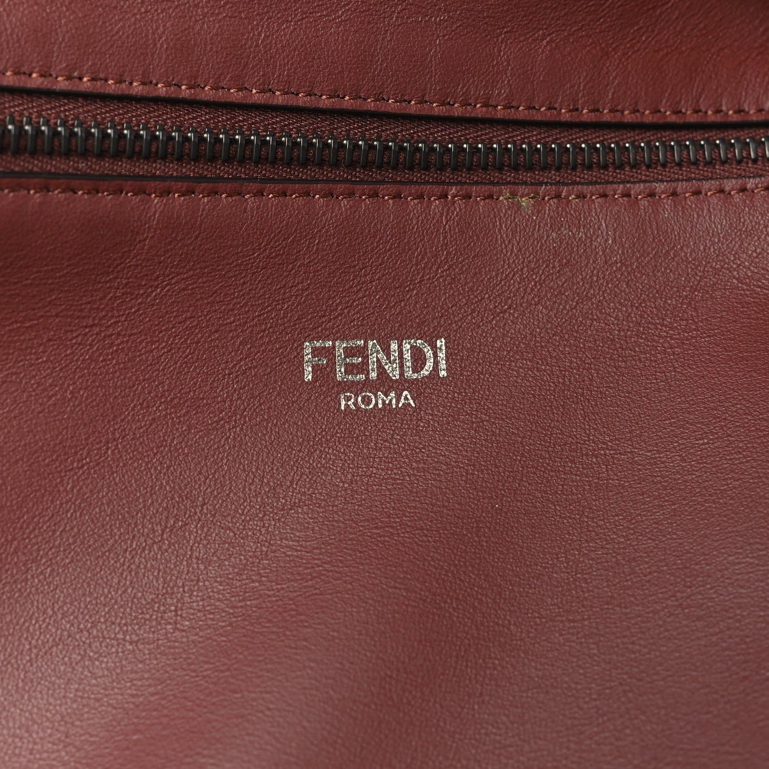 Fendi Cuoio Romano Large I SEE U Peekaboo X-Lite Tote Asfalto Praline Tobacco Moro 6 of 11