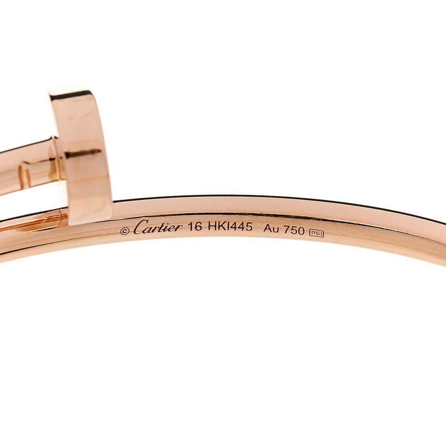 18K Pink Gold Small Juste Un Clou Bracelet 16