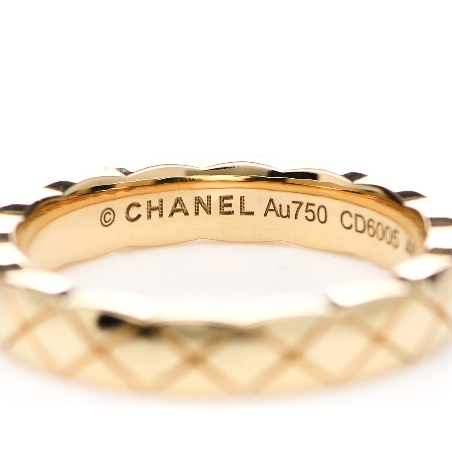 18K Yellow Gold Mini Coco Crush Ring 46 3.75