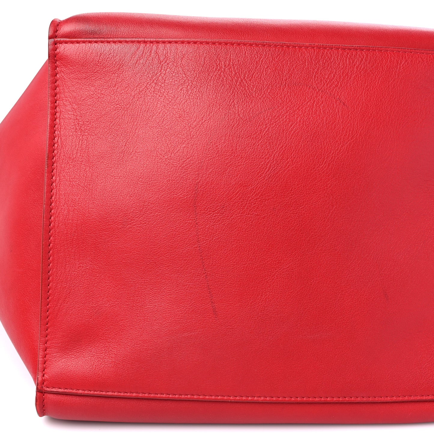 Smooth Calfskin Small Big Bag Red