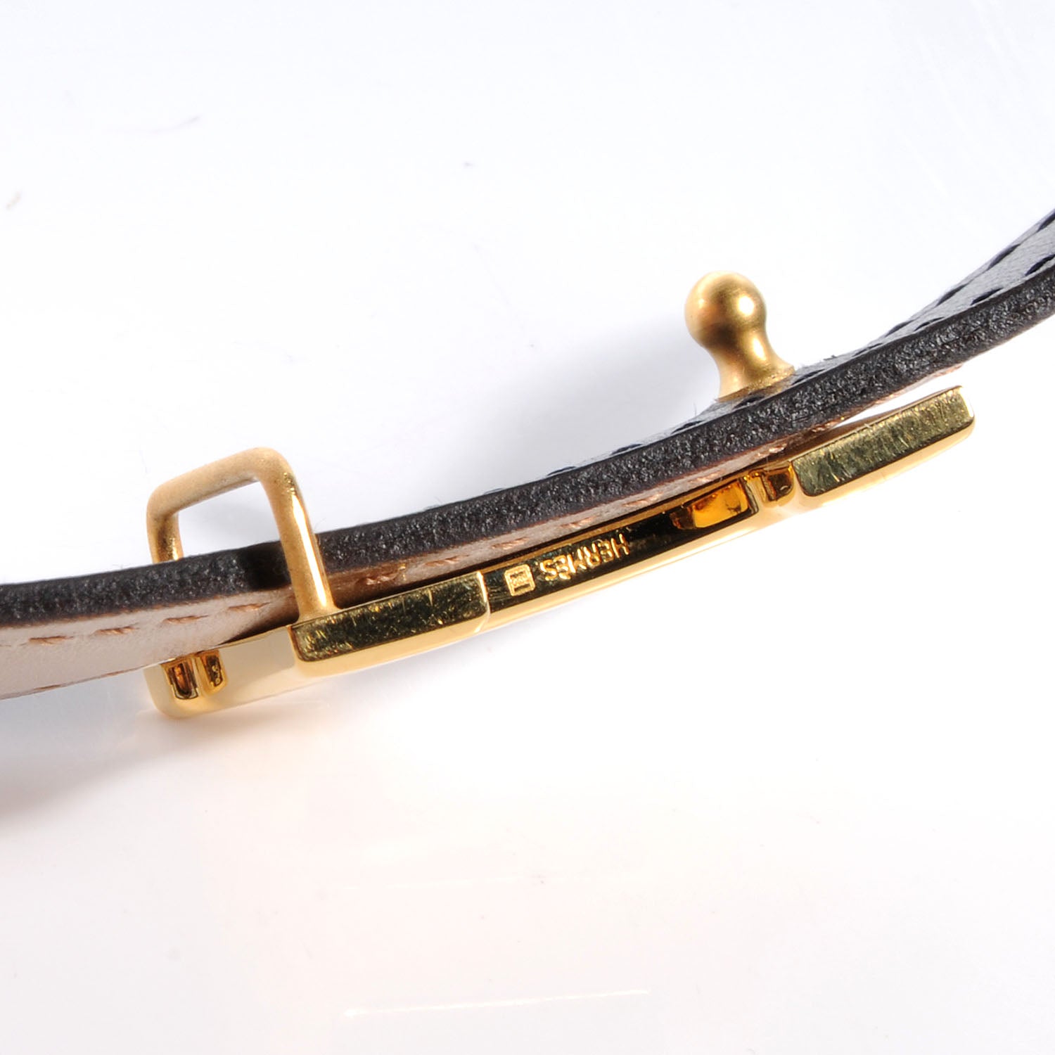 Hermes Box Reversible 18mm Martelee H Belt 75 Black 4 of 6