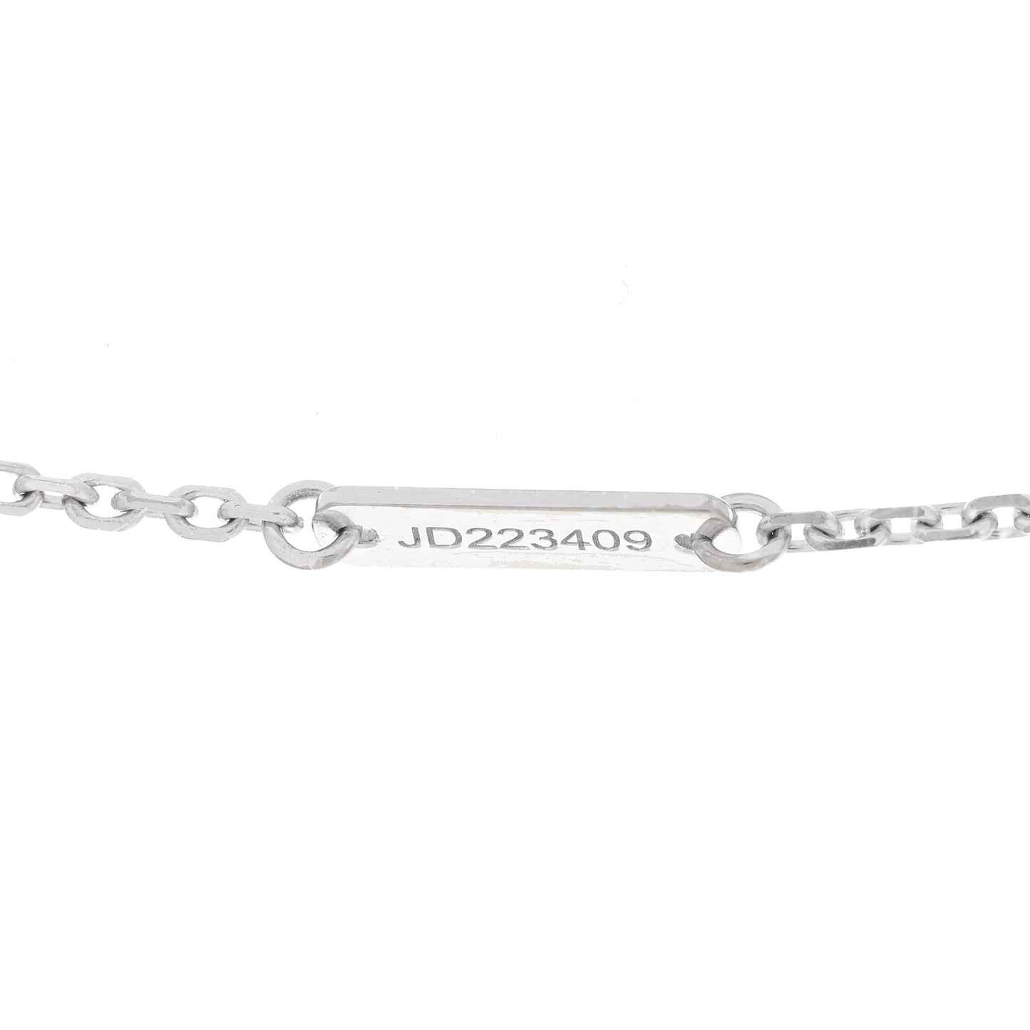 18K White Gold Diamond Mini Lotus Pendant Necklace