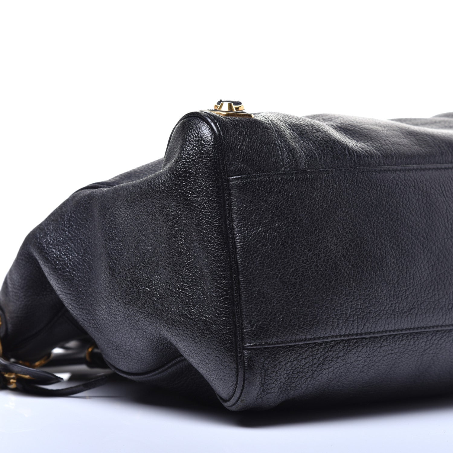 Balenciaga Chevre Gold Metallic Edge Hardware Velo Black 7 of 11