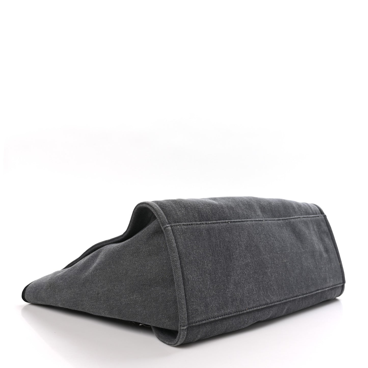 Canvas Sequin Medium Deauville Tote Charcoal