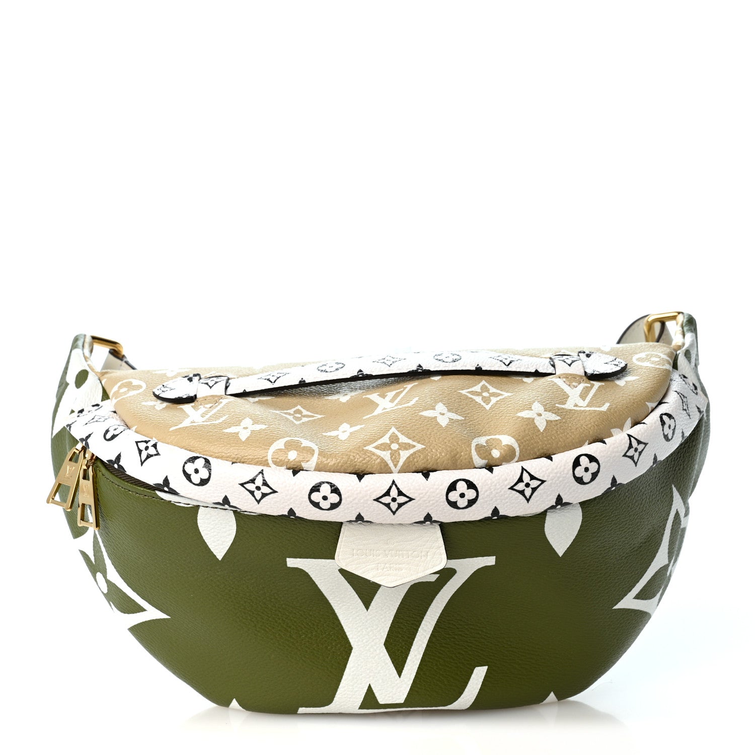 LOUIS VUITTON モノグラム ボディバッグ Louis Vuitton Monogram Giant Bumbag Kaki Beige 1969894 – FASHIONPHILE