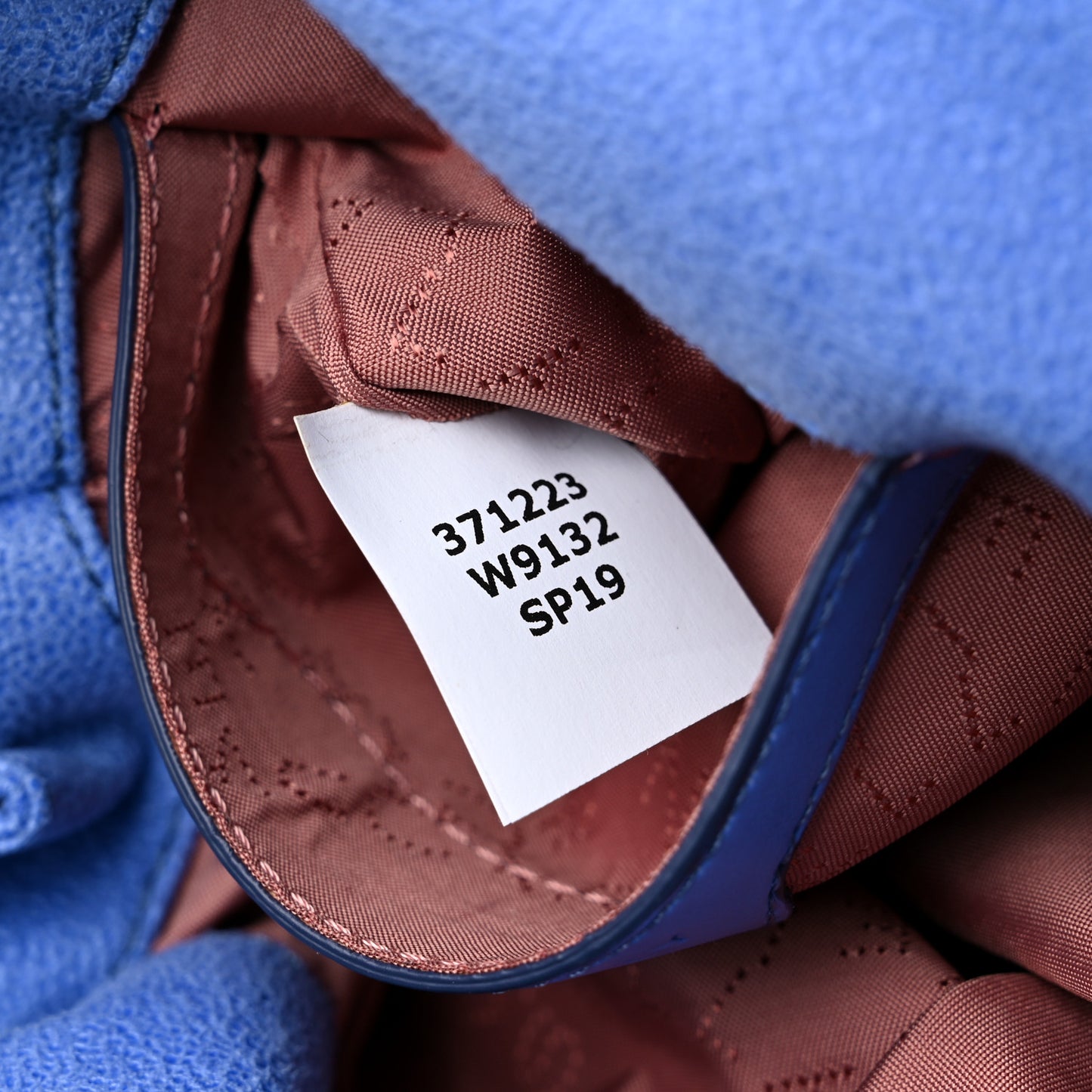 Shaggy Deer Mini Falabella Fold Over Tote Bright Blue