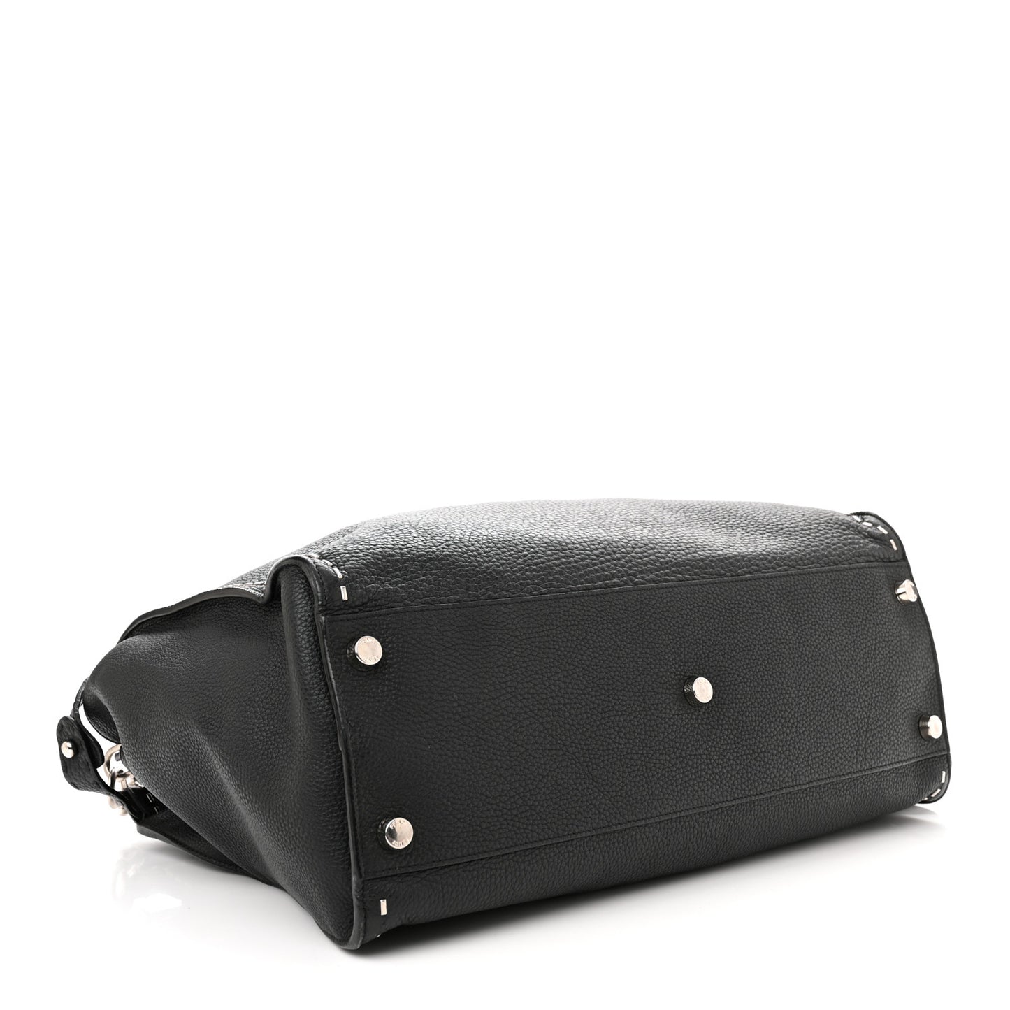 Cuoio Romano Selleria Metal Stitch Large Mens Peekaboo Iconic Essential Satchel Black