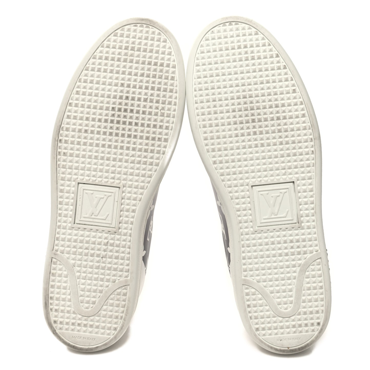 Calfskin Monogram Frontrow Sneakers 37 White Black