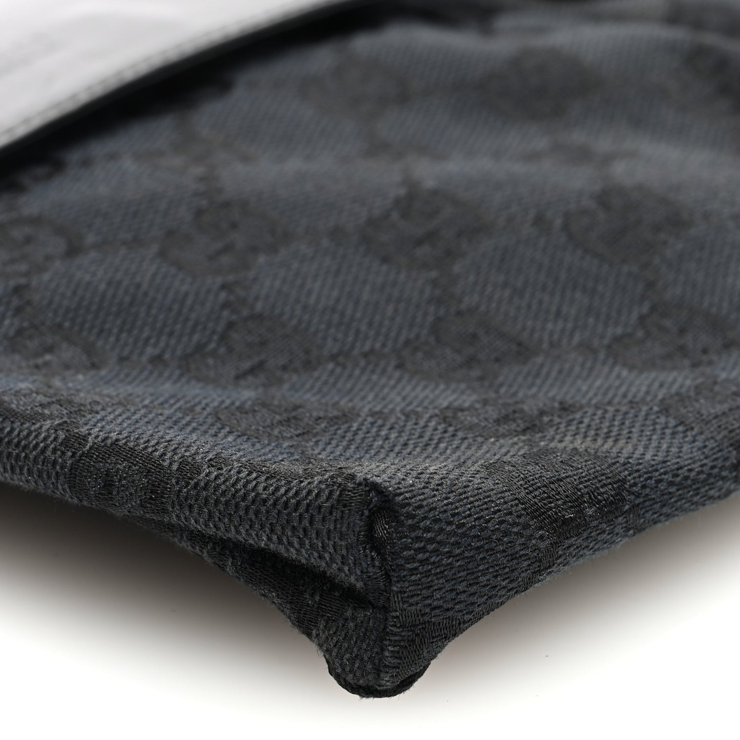 GG Monogram Double Pocket Belt Bag Black