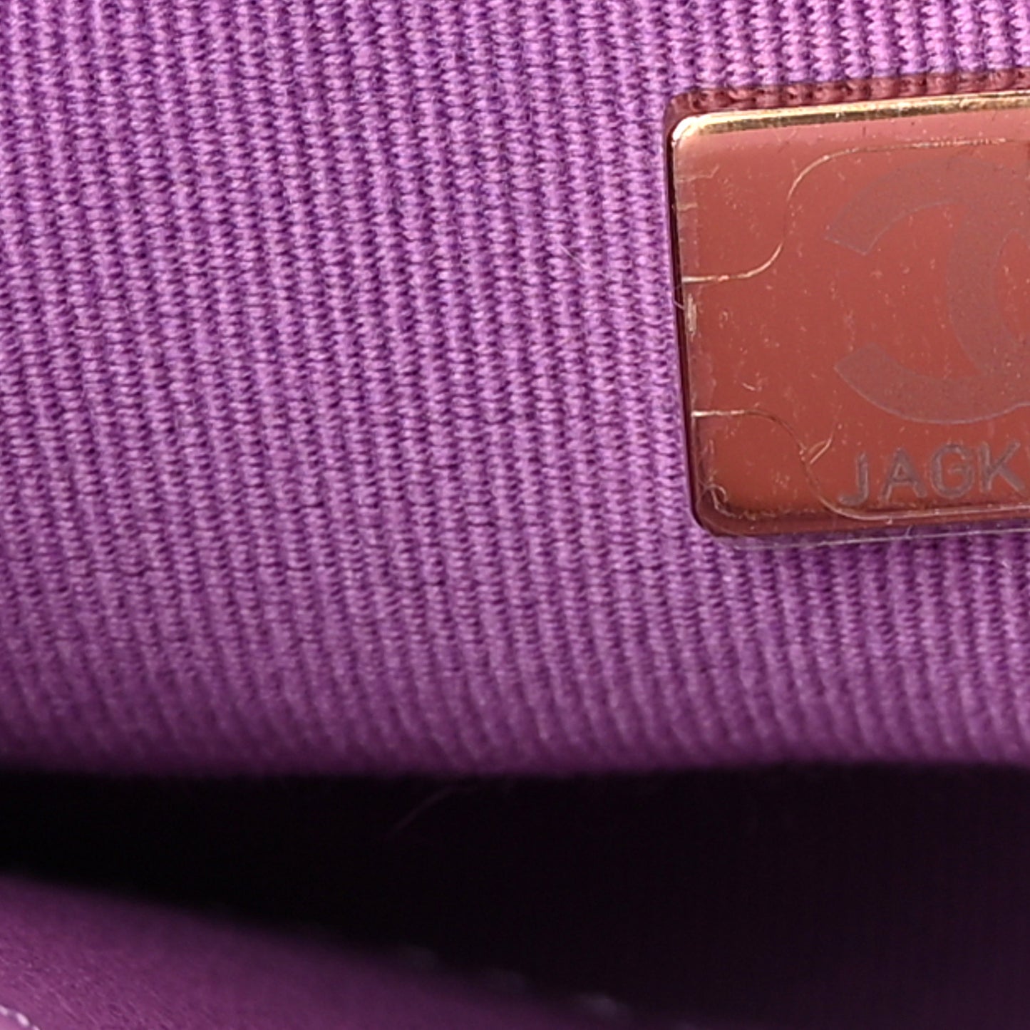 Lambskin Quilted Mini Funky Town Flap Purple
